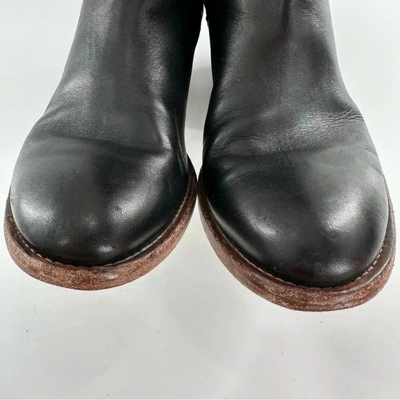 Alberto Fermani womens ankle booties size 37 black leather boots
